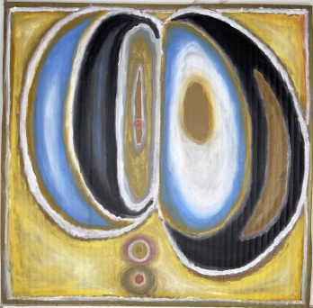 Seed of Consciousness, 15.75″ x 15.5″, Oil on Cardboard